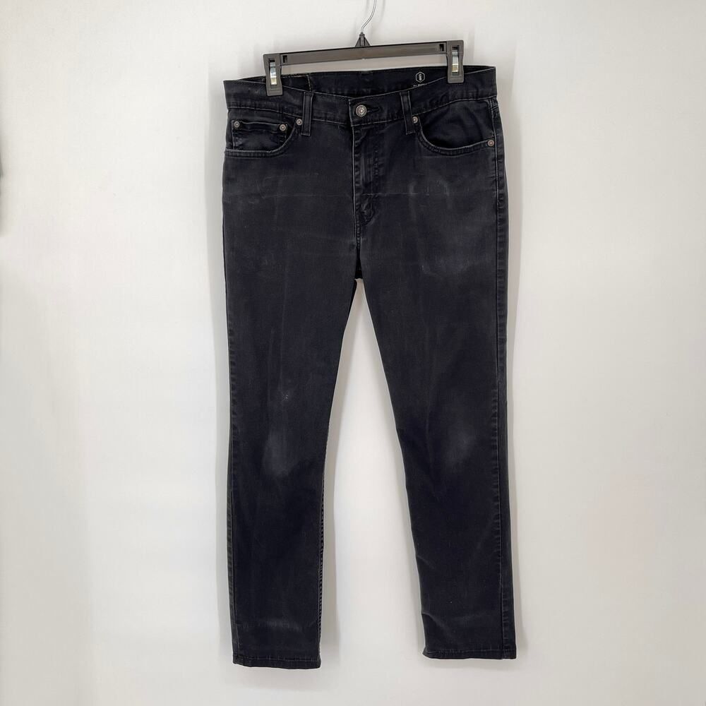 Levi's 511 All Seasons Tech Slim Fit Denim Jeans Men's Sz 33 Black Stretch